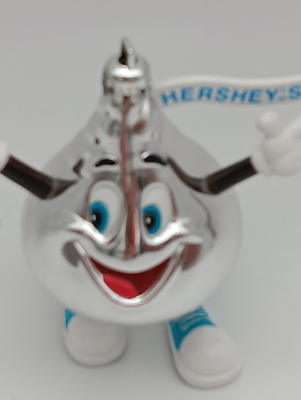 Kurt Adler Hershey's Kiss Christmas Ornament Silver Plastic